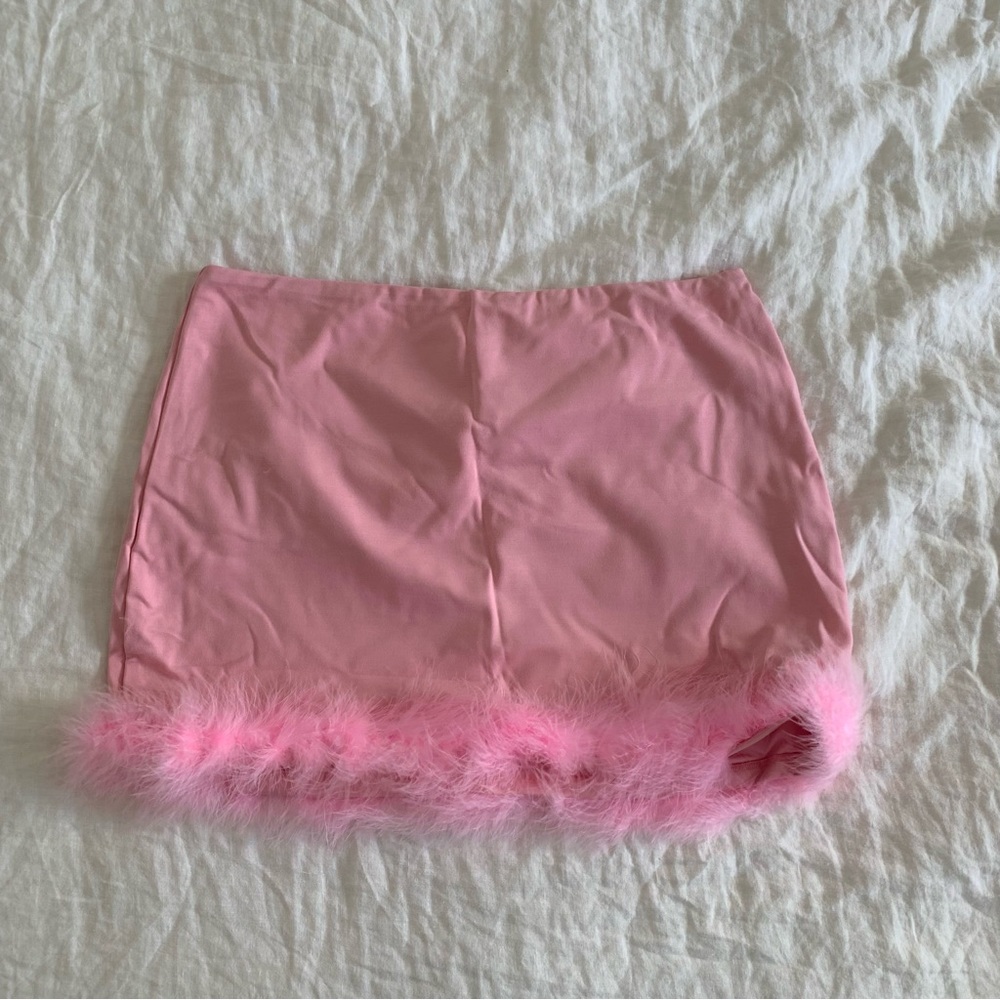 NWT Dolls Kill Y2K Maribou mini skirt
